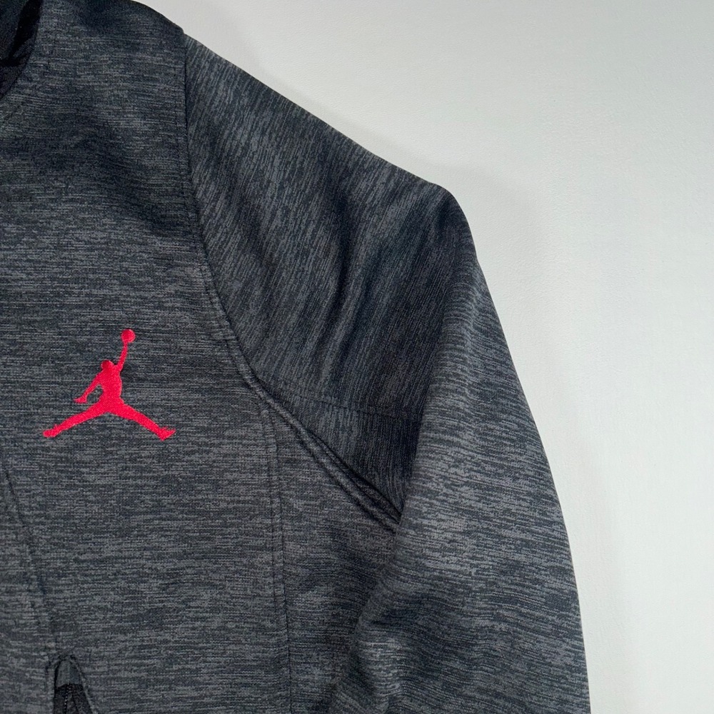 Nike Air Jordan Flight Therma-FIT Full Zip Hoodie Jacket Mens L Gray 688525-010 - Picture 5 of 16